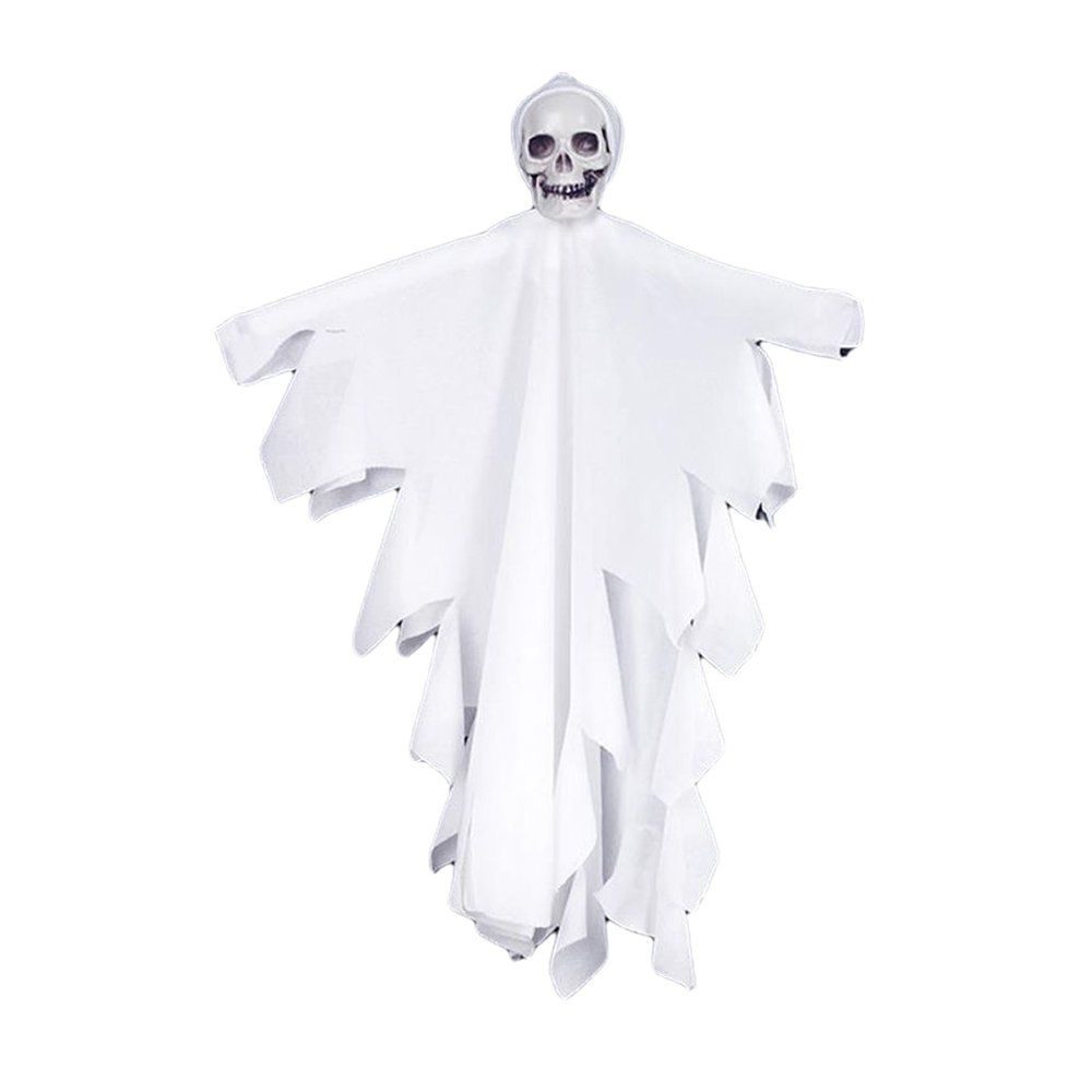 TE Halloween Decoration Props Ghost Festival Gauze Imitation Skull Head Mini Hanging Ghost Pendant Props