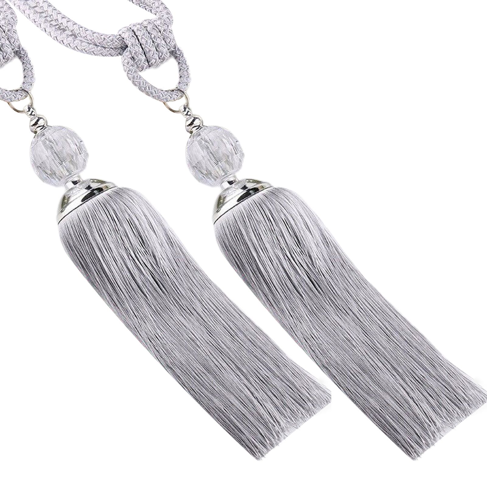 1 Pair Curtain Tiebacks Decorative Wear-resistant Polyester Widely Use Curtain Holdbacks Rope for Office
