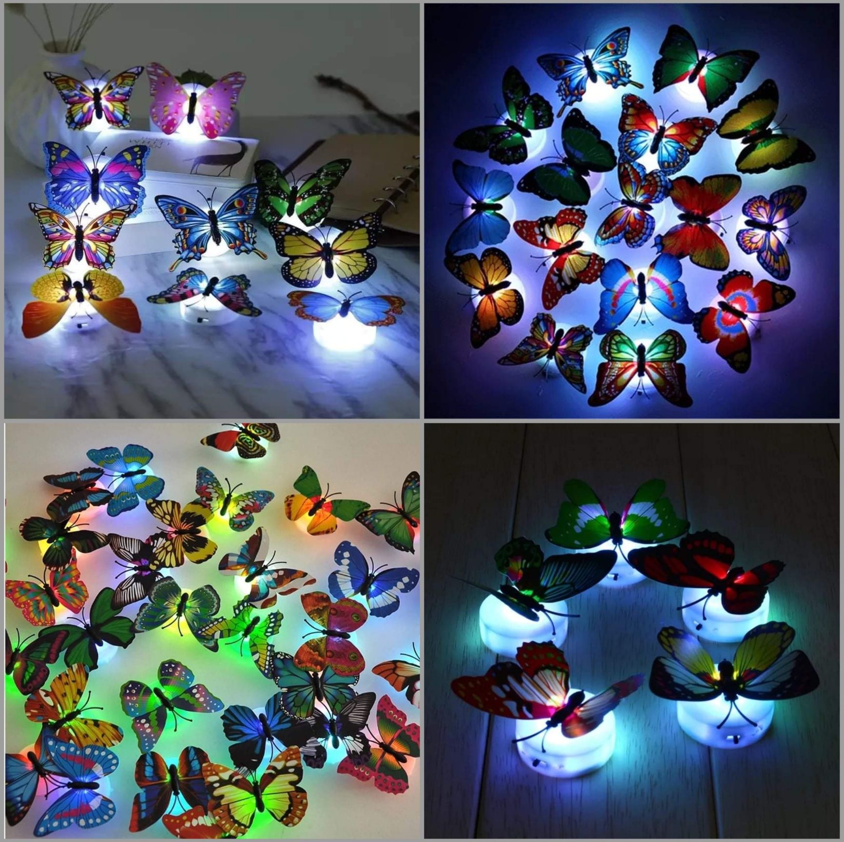 LED Butterfly Night Light Wall Decoration