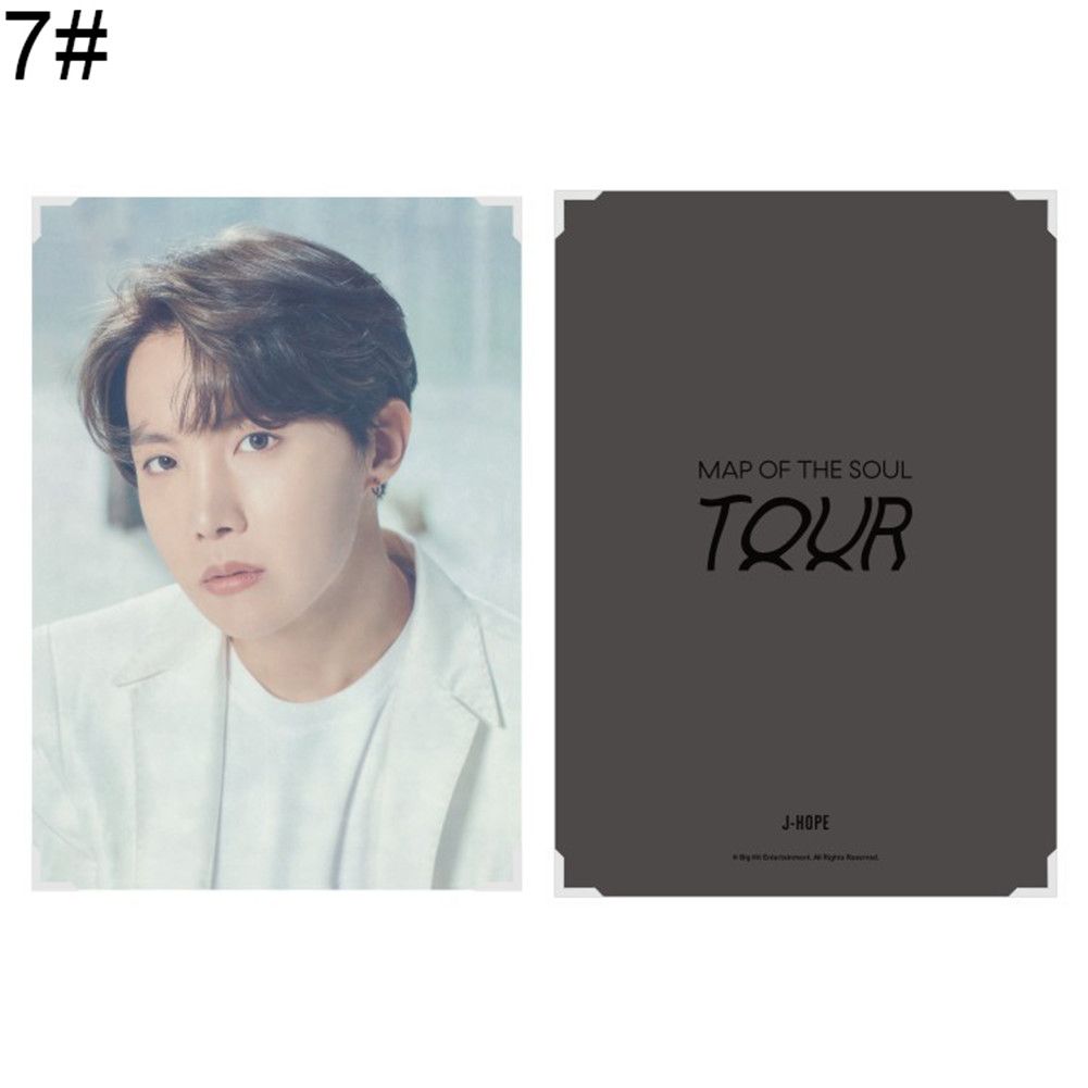 KPOP BTS Member Paper Photo Frame Holder Collective Picture Card Home Decoration