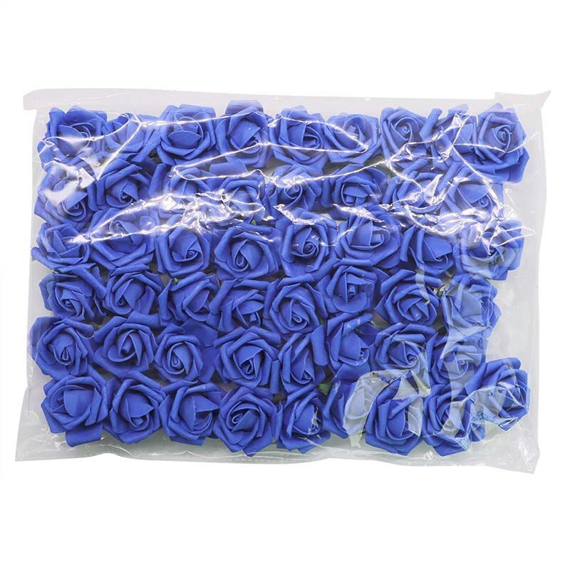 10/20/50Pcs/Lot 4.5cm 15Colors PE Foam Rose Flower Bride Bouquet Flower For Wedding Decorative DIY Wreath Artificial Foam Rose