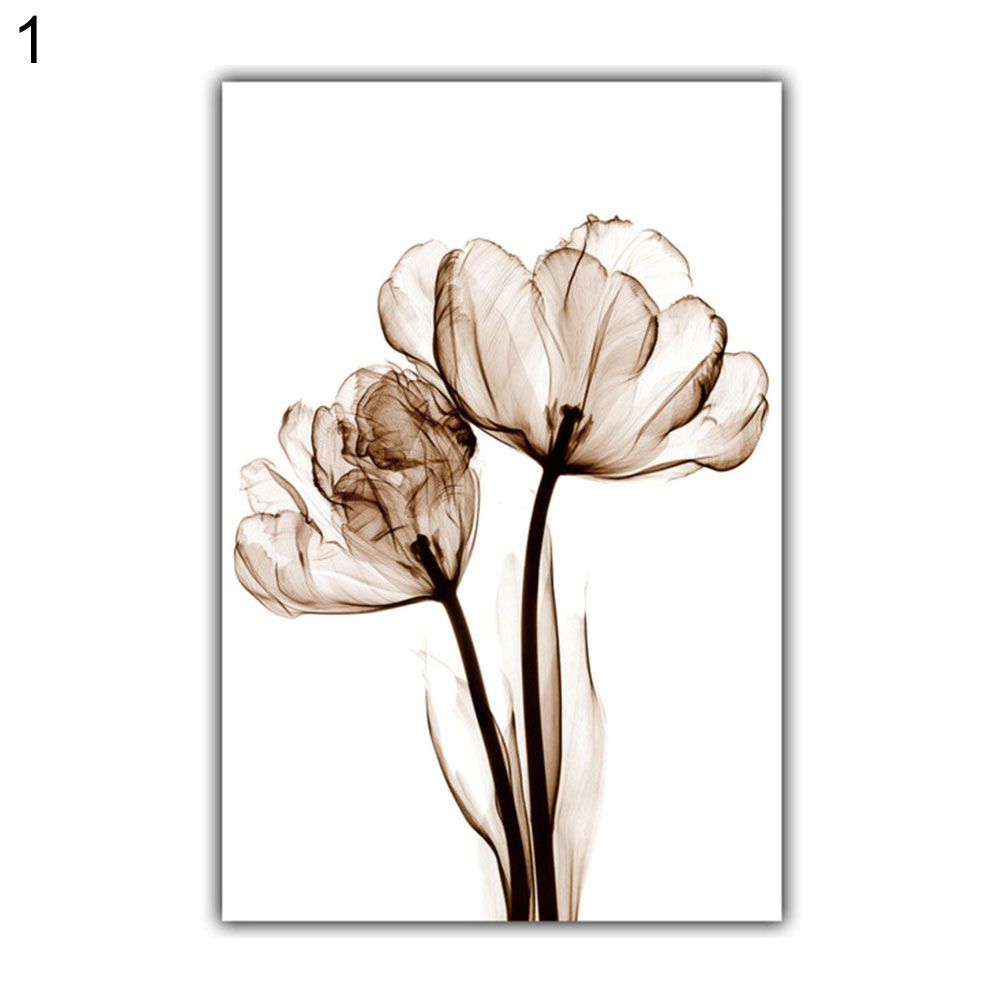 Modern Flower Canvas Painting Decorative Picture Home Room Wall Art Decor Poster