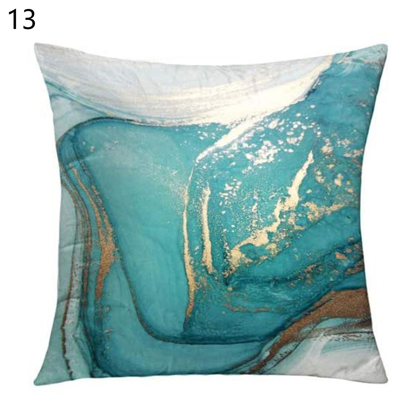 low Case Wrinkle Free Marble Printed Sofa Couch Cushion lowcase