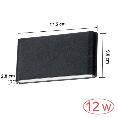 Waterproof Outdoor Wall Lamp 6W 12W LED Source Up And Down Lighting Modern Minimalist Indoor Engineering Porch Garden Light