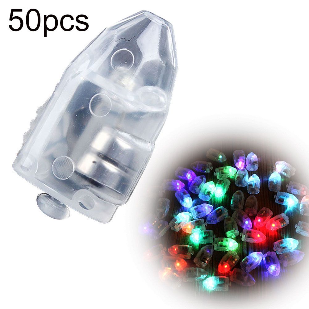 10/50Pcs High Brightness Balloon LED Light Flash Lamps Birthday Party Decor