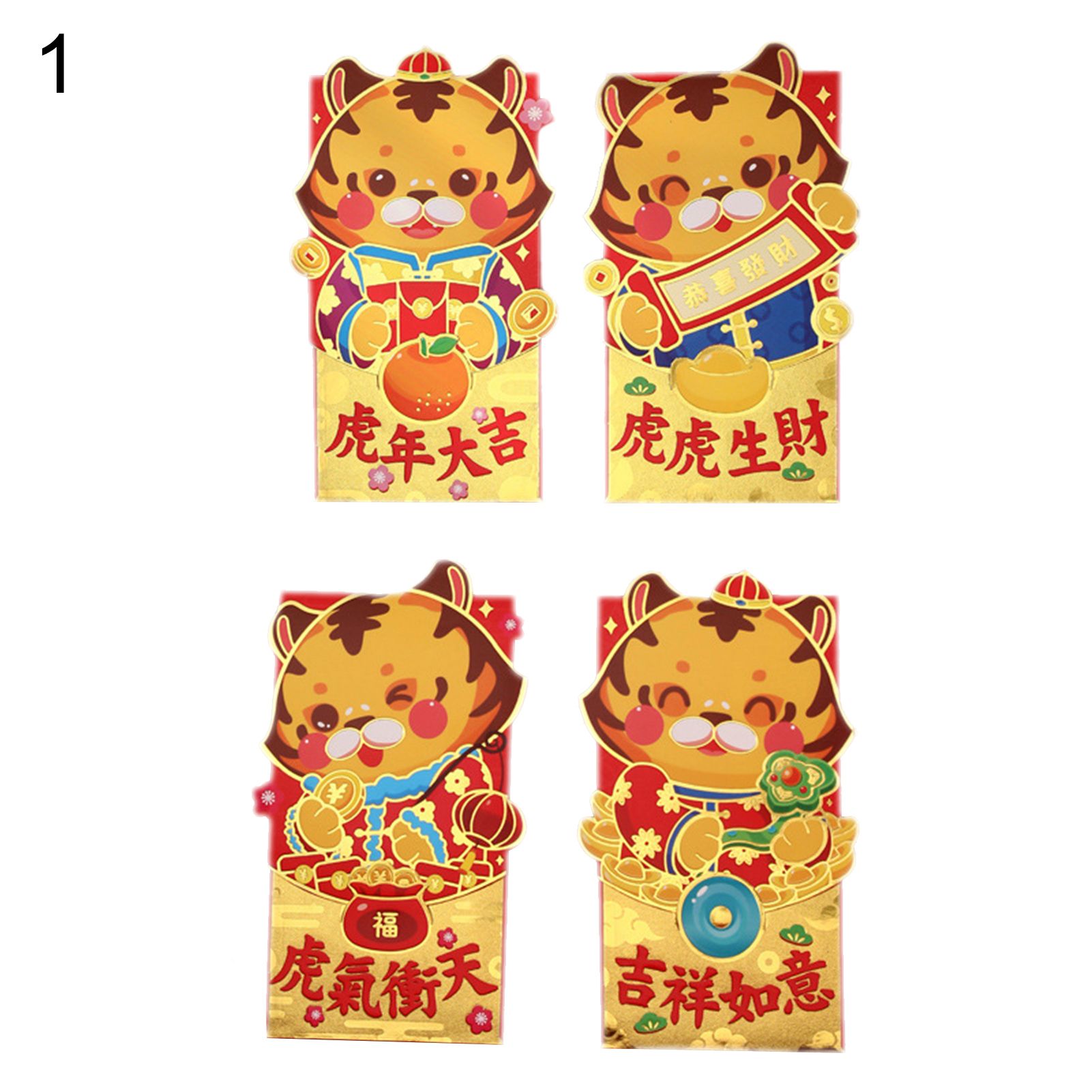 Lucky Packet Scratch Resistant 2022 Year of Tiger Red Envelope