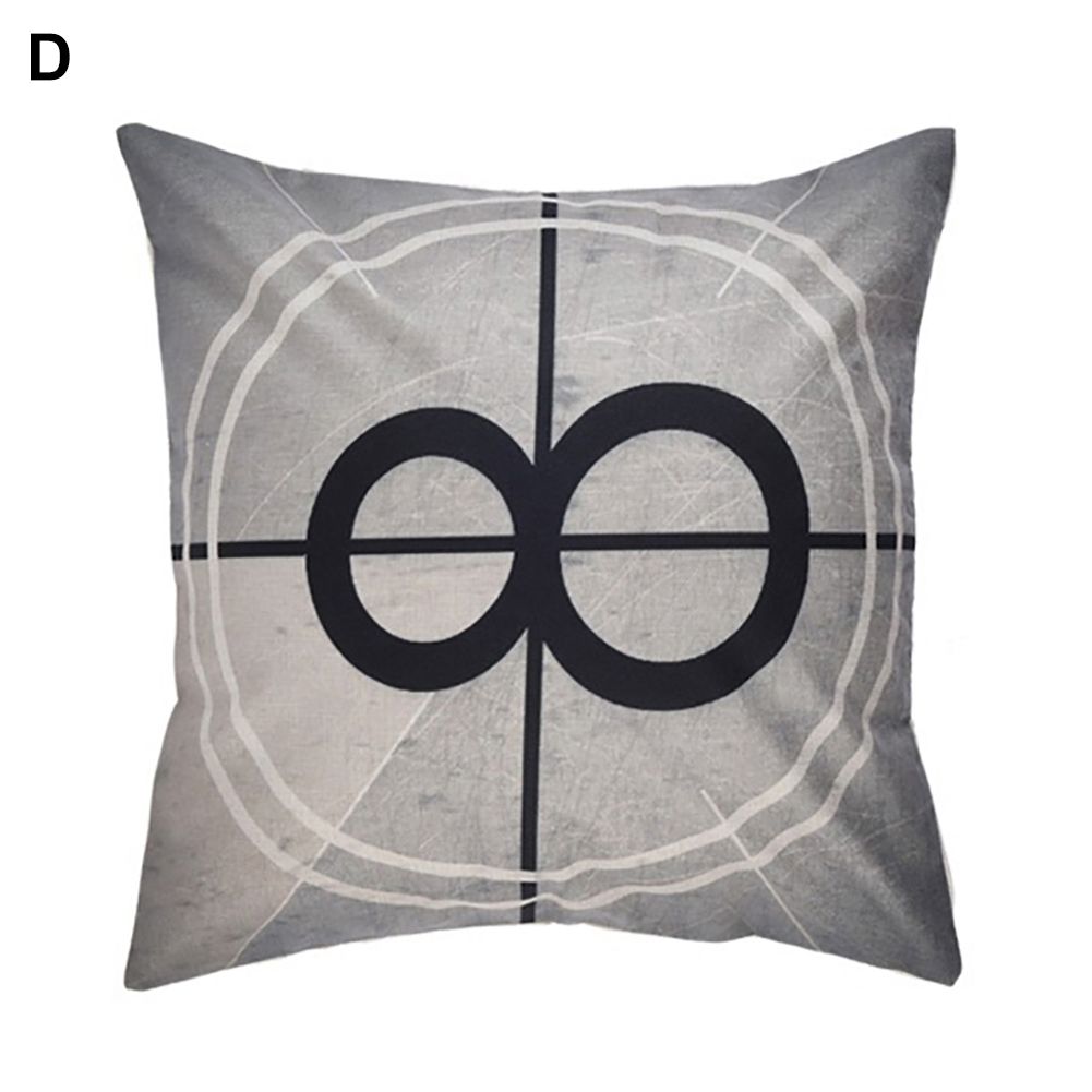 Fashion Cinema Pattern Letters Cushion Cover Home Sofa Decor Throw low Case