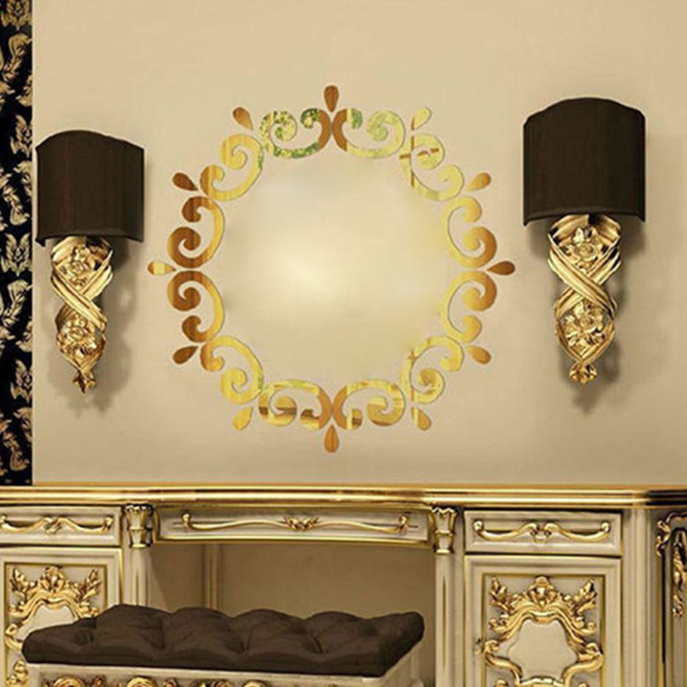 Modern 3D Mirror Effect Wall Sticker Room Decal Mural Art DIY Home Decoration