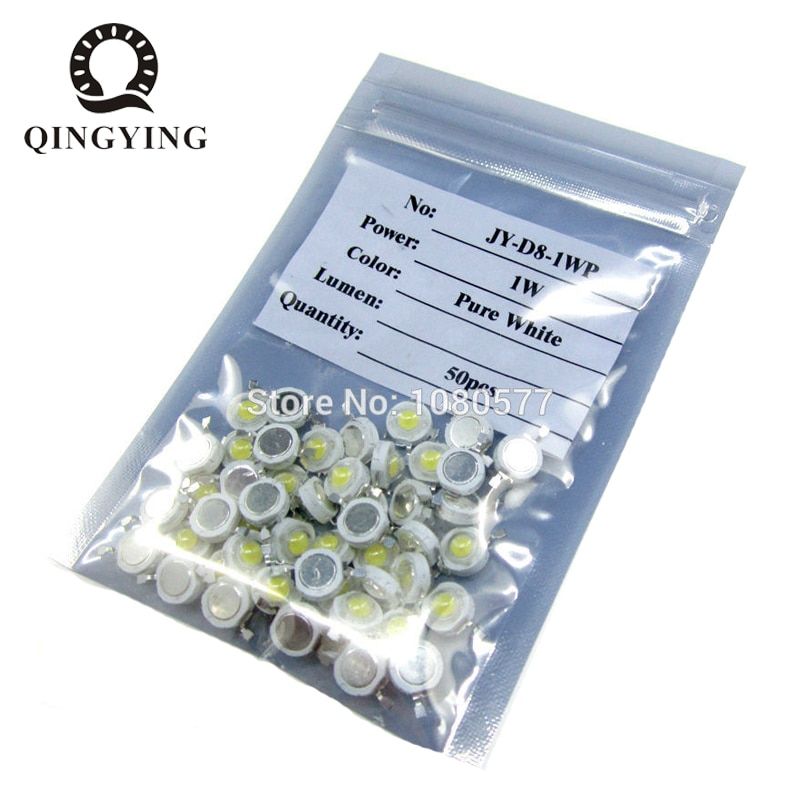 50pcs 1W 3W High wer LED Light-Emitting Diode LEDs C SMD Warm We Red Green Blue Yellow For StLight Downlight Lamp Bulb