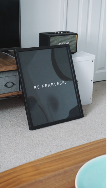 Motivational quote photo frame for home decor