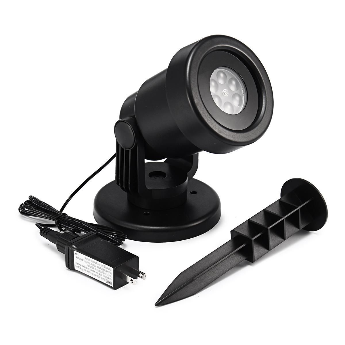 Snowflake Outdoor Moving LED Laser Projector Light Landscape Xmas Garden Lamp