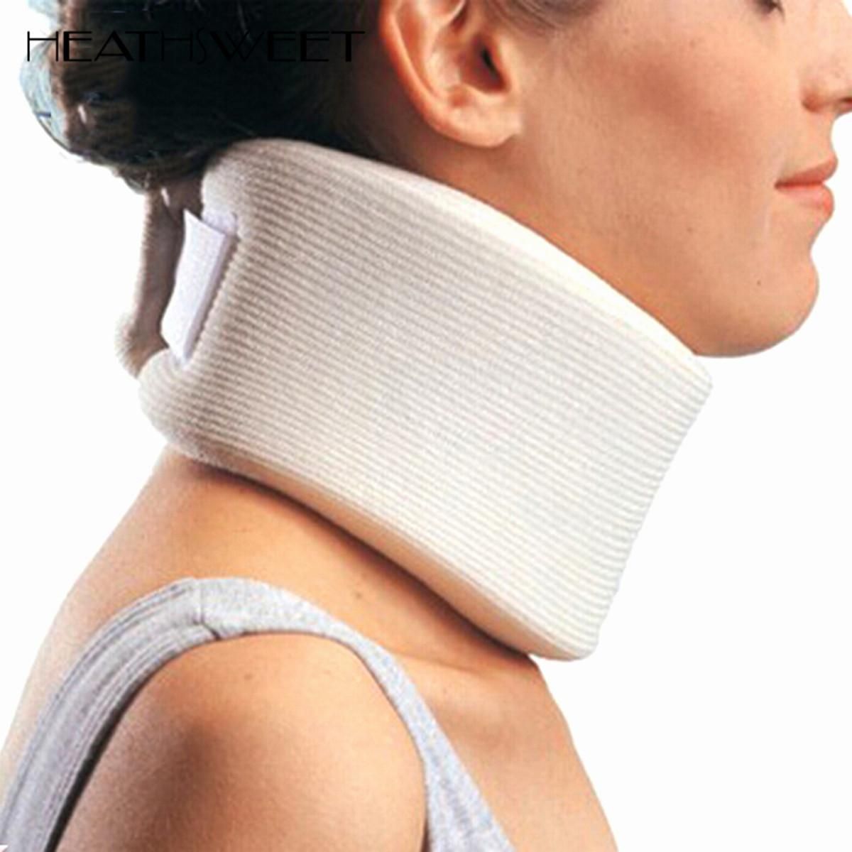 3 Sizes Soft Foam Neck Support Brace Bedding Cervical Collar Pain Relief First Aid Guard M - M