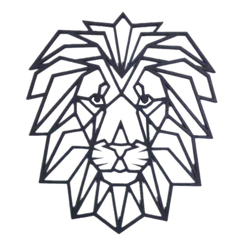 3D Geometric Wood Animal Wall Sticker for Interior Decoration Home Wall Art Decor for Kids Room Bedroom