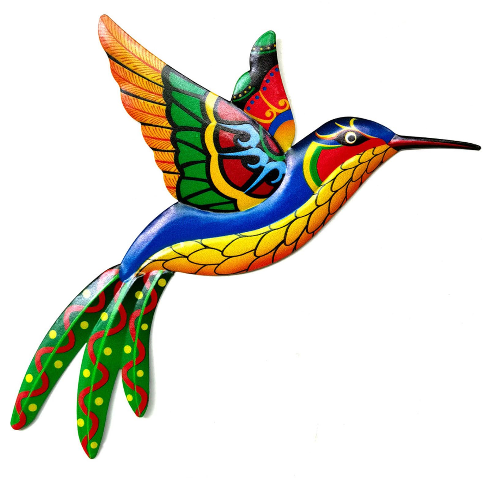 Hummingbird Pendant Wall Mounted Eye-catching Metal Wide Application Bird Hanging Ornament Home Decor