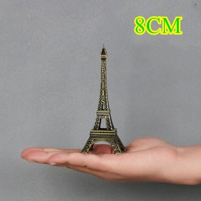 5cm-48cm Paris Eiffel Tower Figurine Statue Metal Crafts Vintage Model Miniatures Decor Antiques Bronze Tone Travel Souvenirs