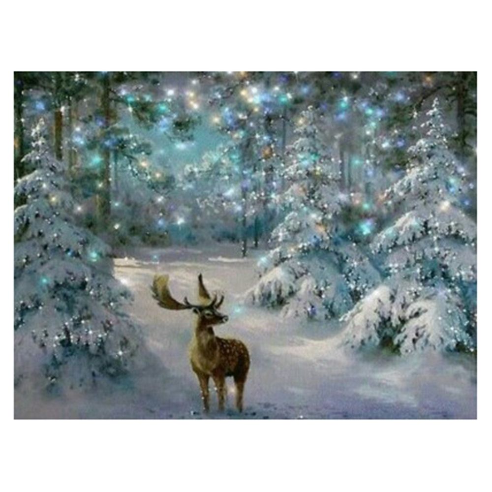 Delicate product 5D DIY Diamond Painting Scenery Snow Diamond Embroidery Cross Stitch Home Frescoes Christmas Gift