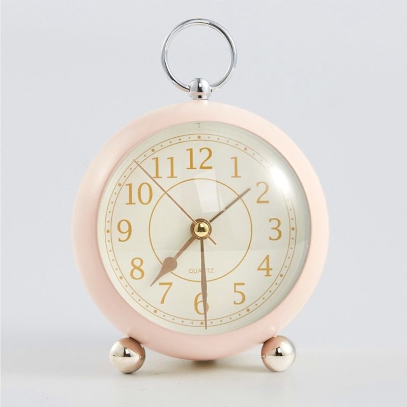 Nordic Children Alarm Clock Creative Simple Bedside Desktop Pointer Clocks Luminous Student Electronic Clock Elegant Room Decor