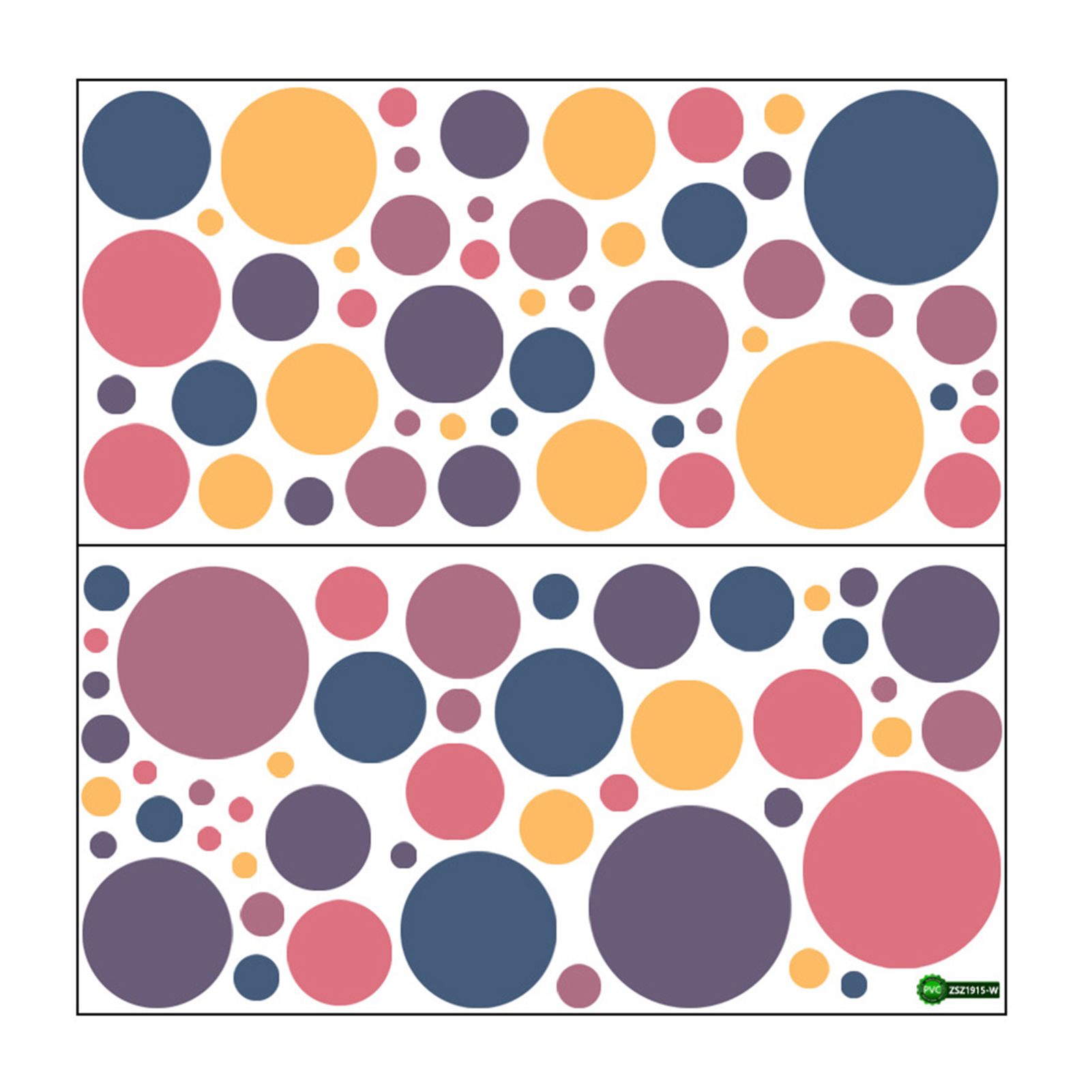 Wall Sticker Multi-colored Creative Colored Dots Wall Decal