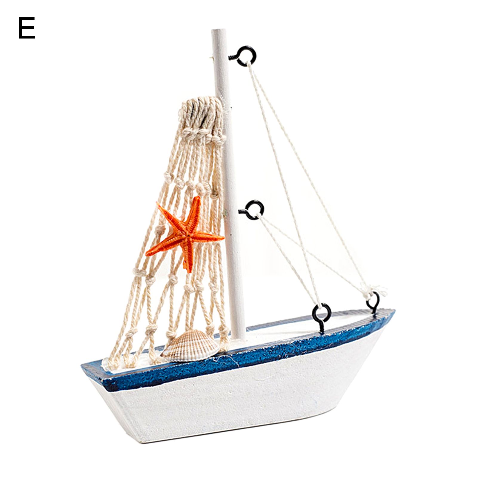 Boat Figurines Creative Wooden Sailing Boat Decoration Home Ornament