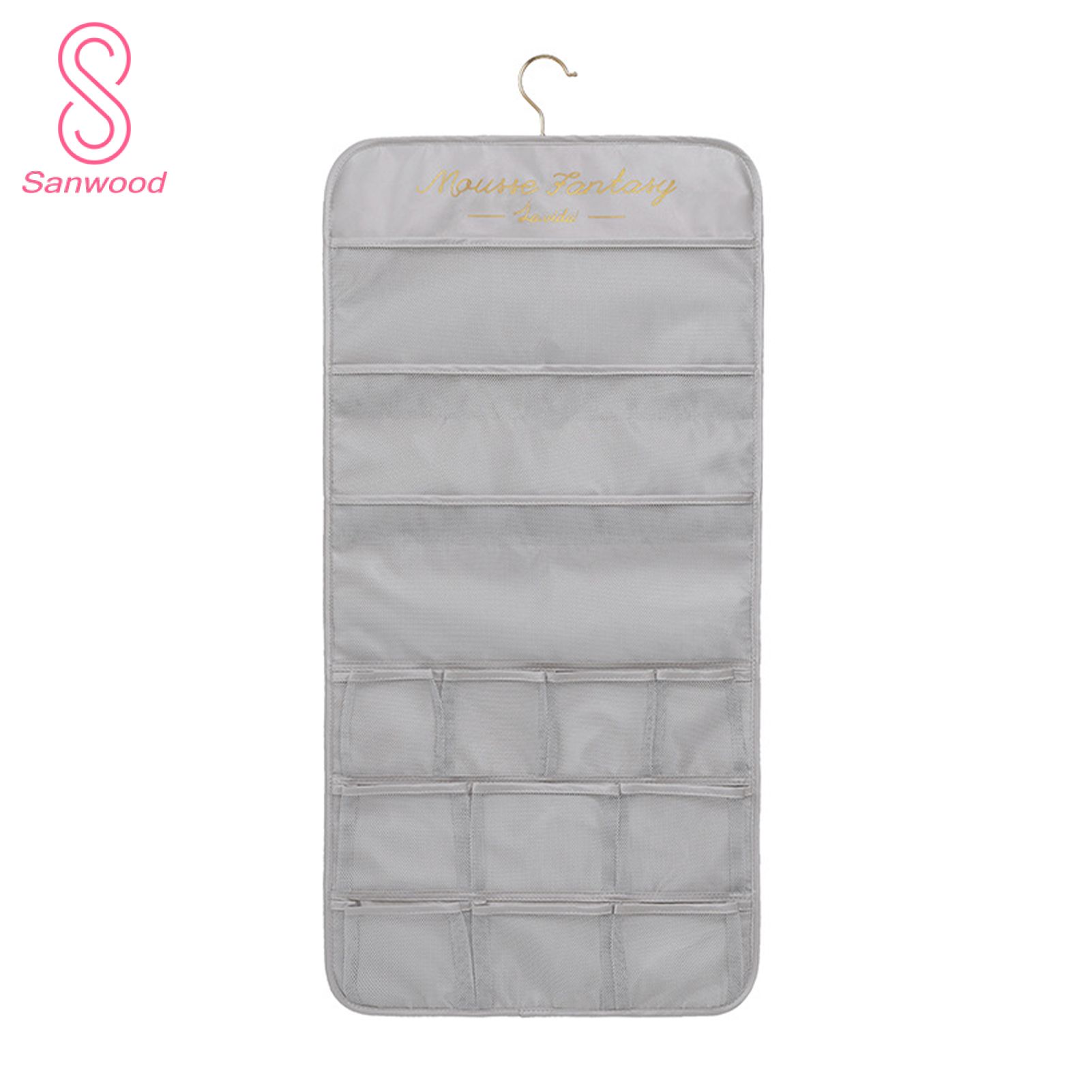 Underware Organizer Mesh Pockets Home Dormitory Closet Underwear Organizer
