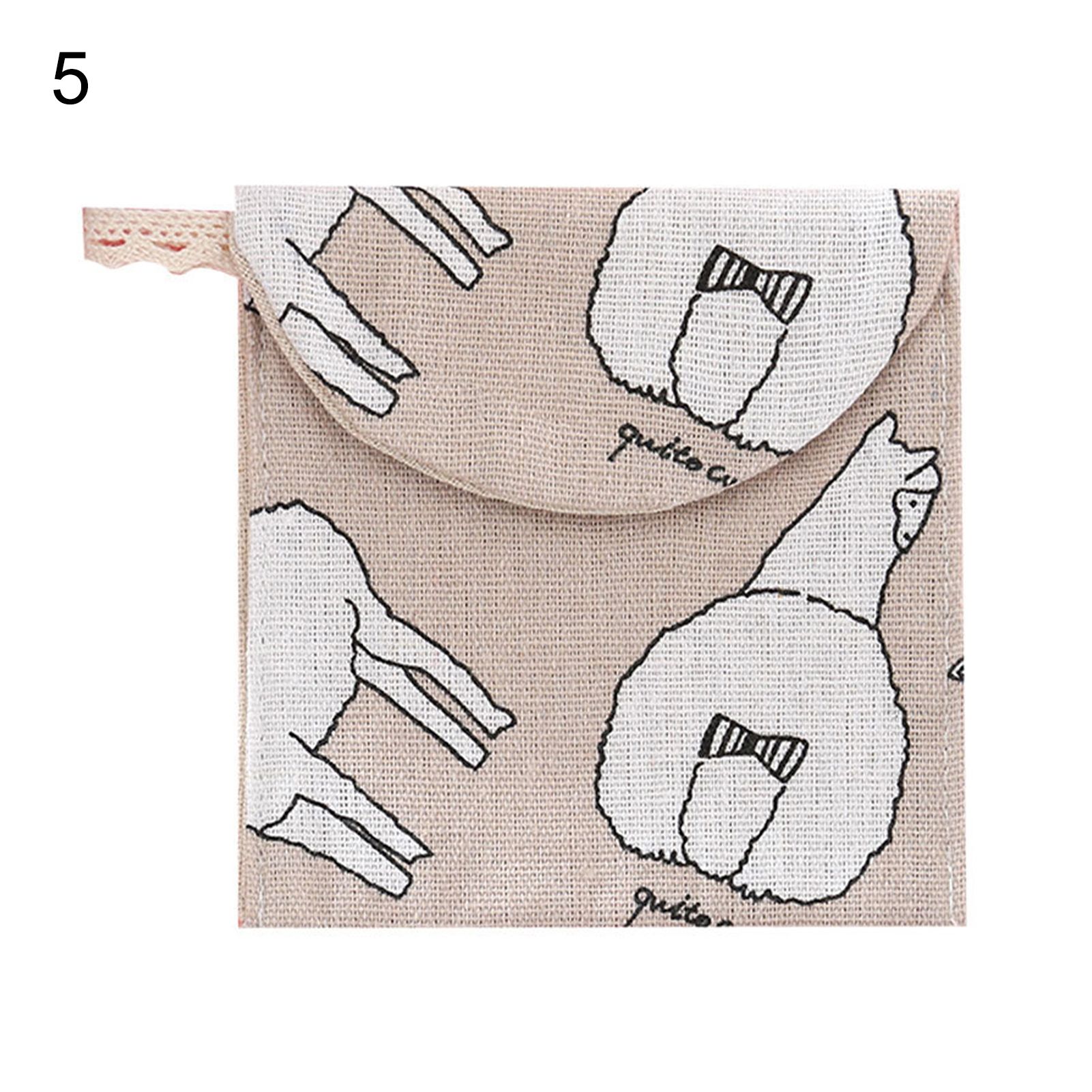 Sanitary Pad Organizer Exquisite Cartoon Pattern Cute Sanitary Pad Organizer