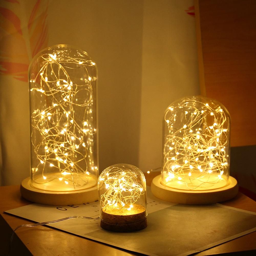 2Meters 20LED Chrismas Decoration String Lights Fairy Lights Waterproof Copper Lights Home Outdoor Birthday Wedding Party Decoration Lights Holiday Decor