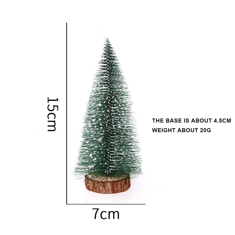 Mini Christmas desktop decoration DIY pine needle decoration Christmas stained with white cedar Mini Christmas with nice material