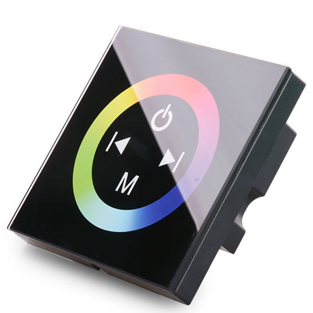 DC12V-24V Wall-mounted Touch Panel Switch Dimmer LED Light Strip RGBW Controller