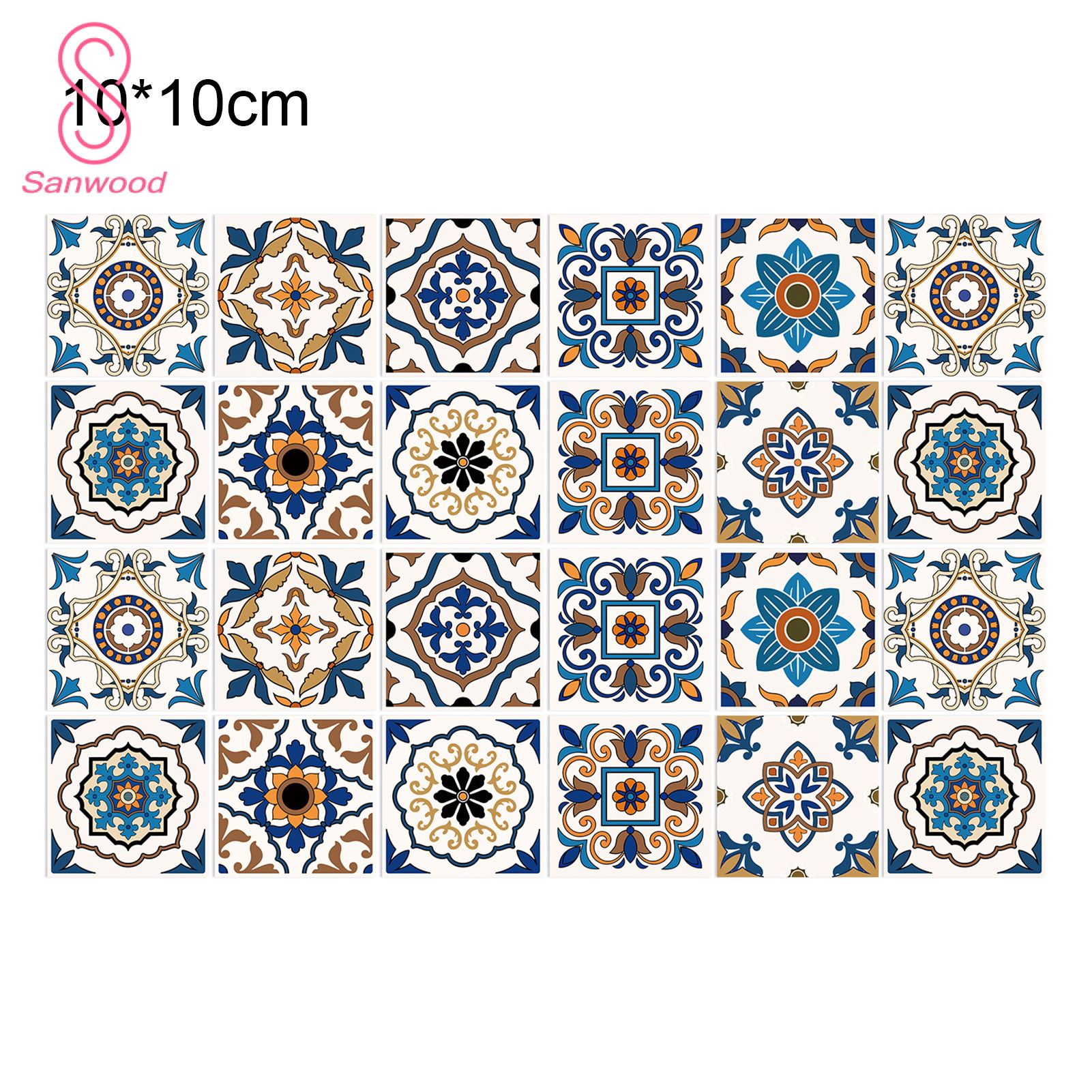 Mosaic Sticker Waterproof Easy to Clean Wall Sticker
