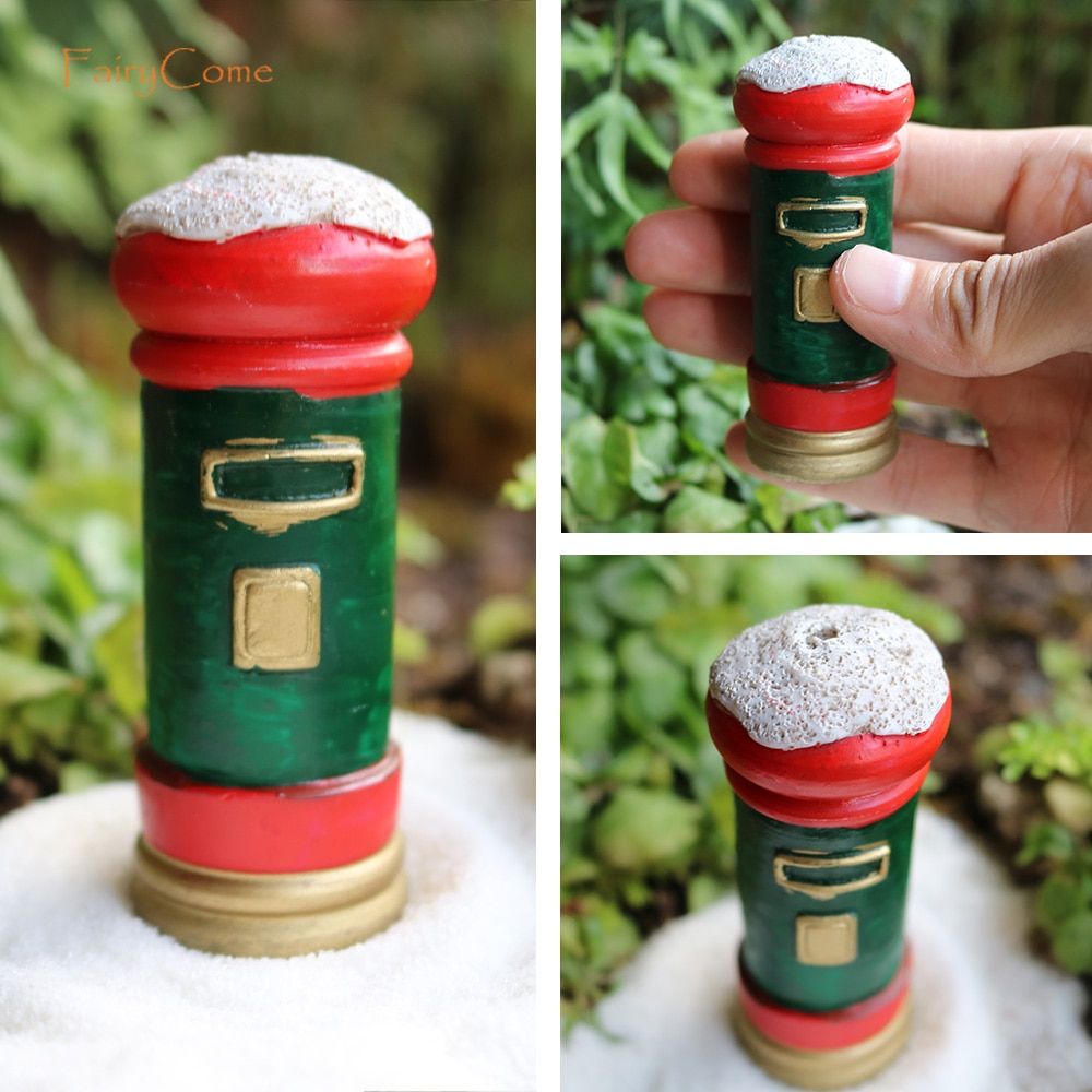 Miniature ChristStreet Lamp Post LED Lights for ChristVillage Decoration Mini Figurine Ornament Garden Accessories