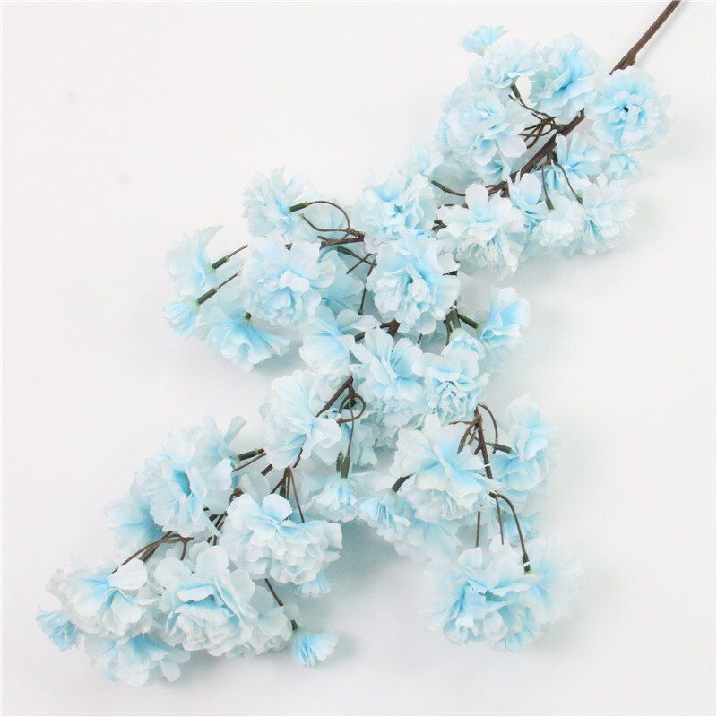 beautiful artificial cherry blossoms silk wisteria flower vines DIY wedding Christmas decoration flower wall decor 6 colors