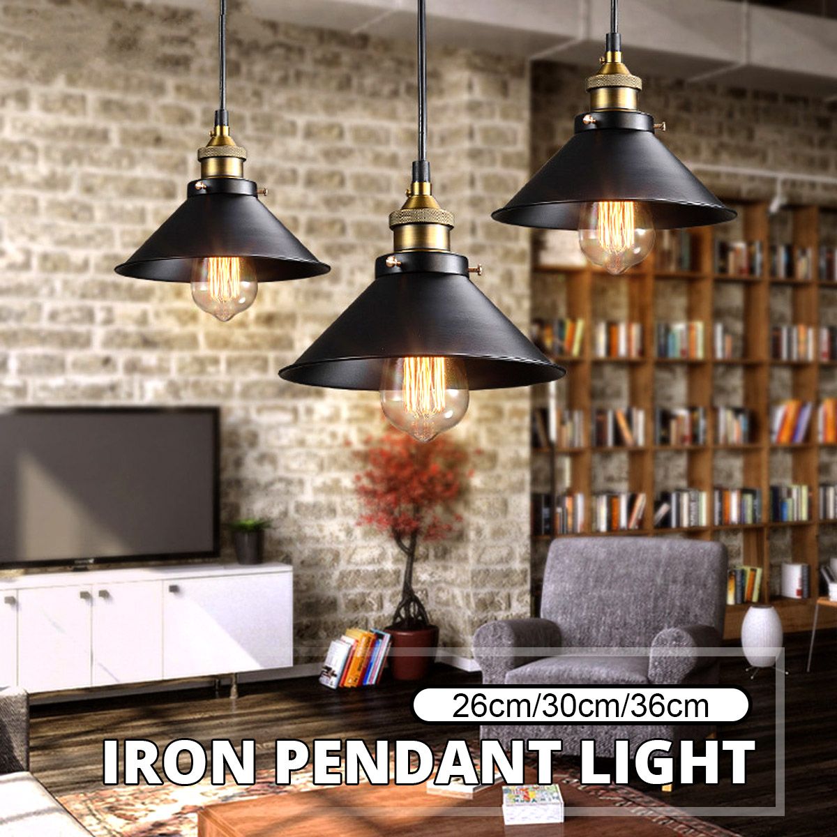 Light up life Loft Vintage Pendant Light Nordic Retro Iron Lights Industrial Edison Lamp Lighting Fixture For Cafe Bar Home Lighting
