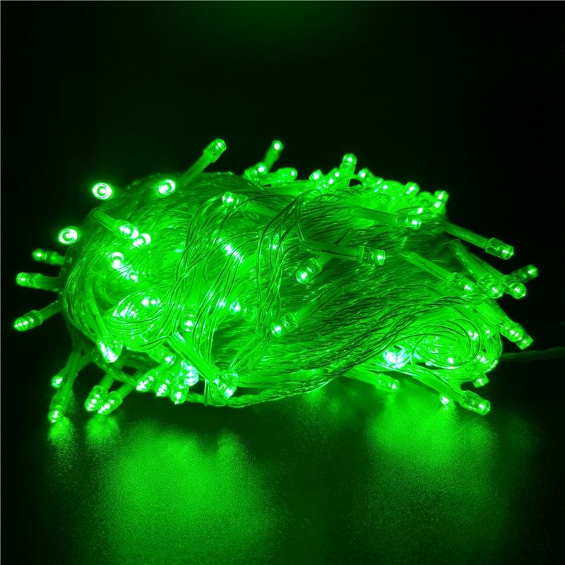 220V 110V LED Fairy String Lights Outdoor Christmas Decorations for Home Garden Patio DIY Decor New Year Gifts Waterproof Natal--White--50m 400led US 110V