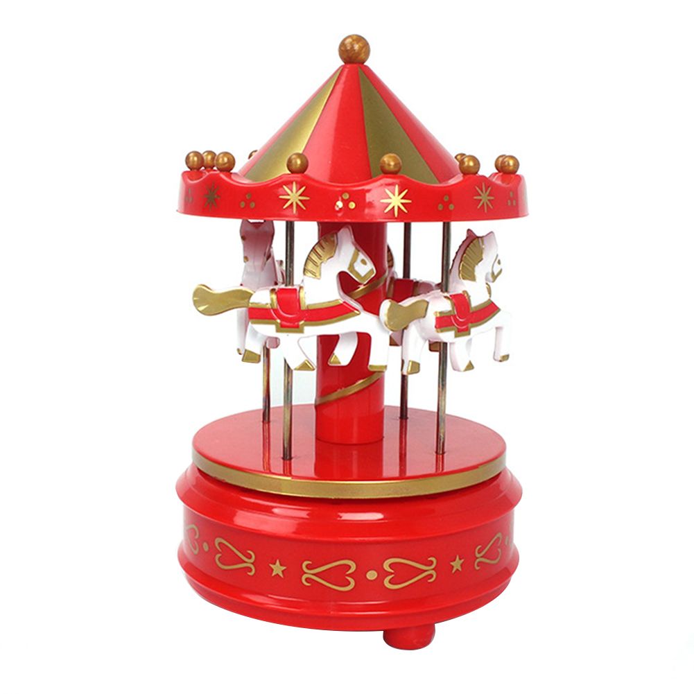 Romantic Merry-Go-Round Carousels Music Box Birthday Present Ornament Decor