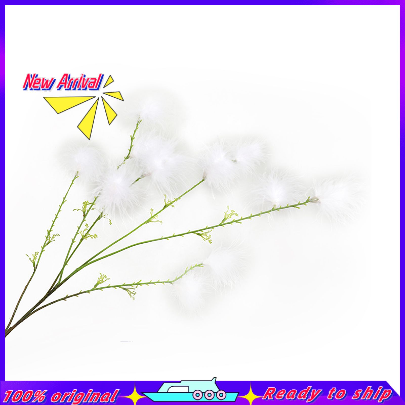 Artificial Flower Multi-use Bright-colored Plastic Simulation Dandelion Display for Gifts