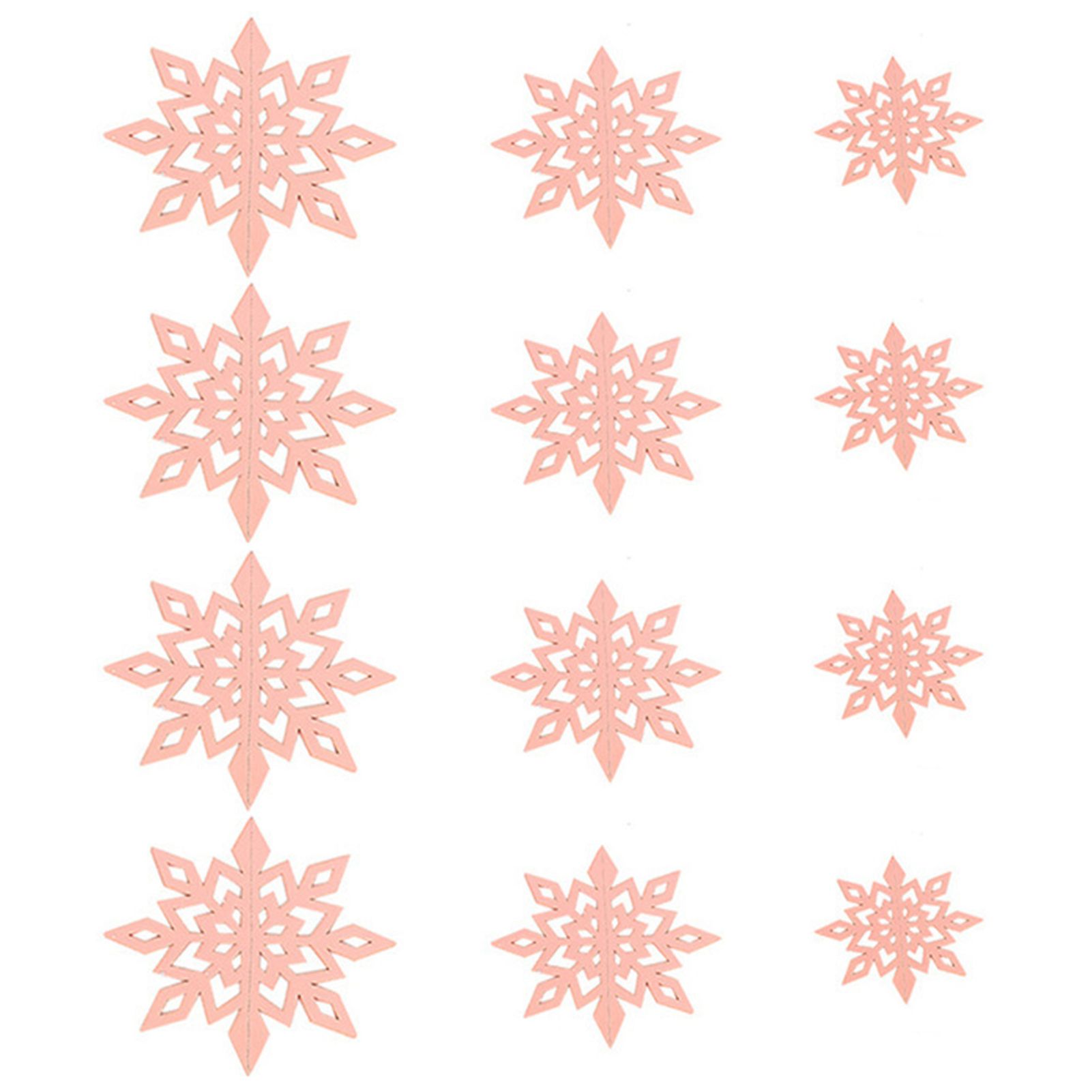 1 Set Sparkling Snowflake Hanging Decorations Christmas Style Paper Delicate Craft Hanging Decorations Home Decor