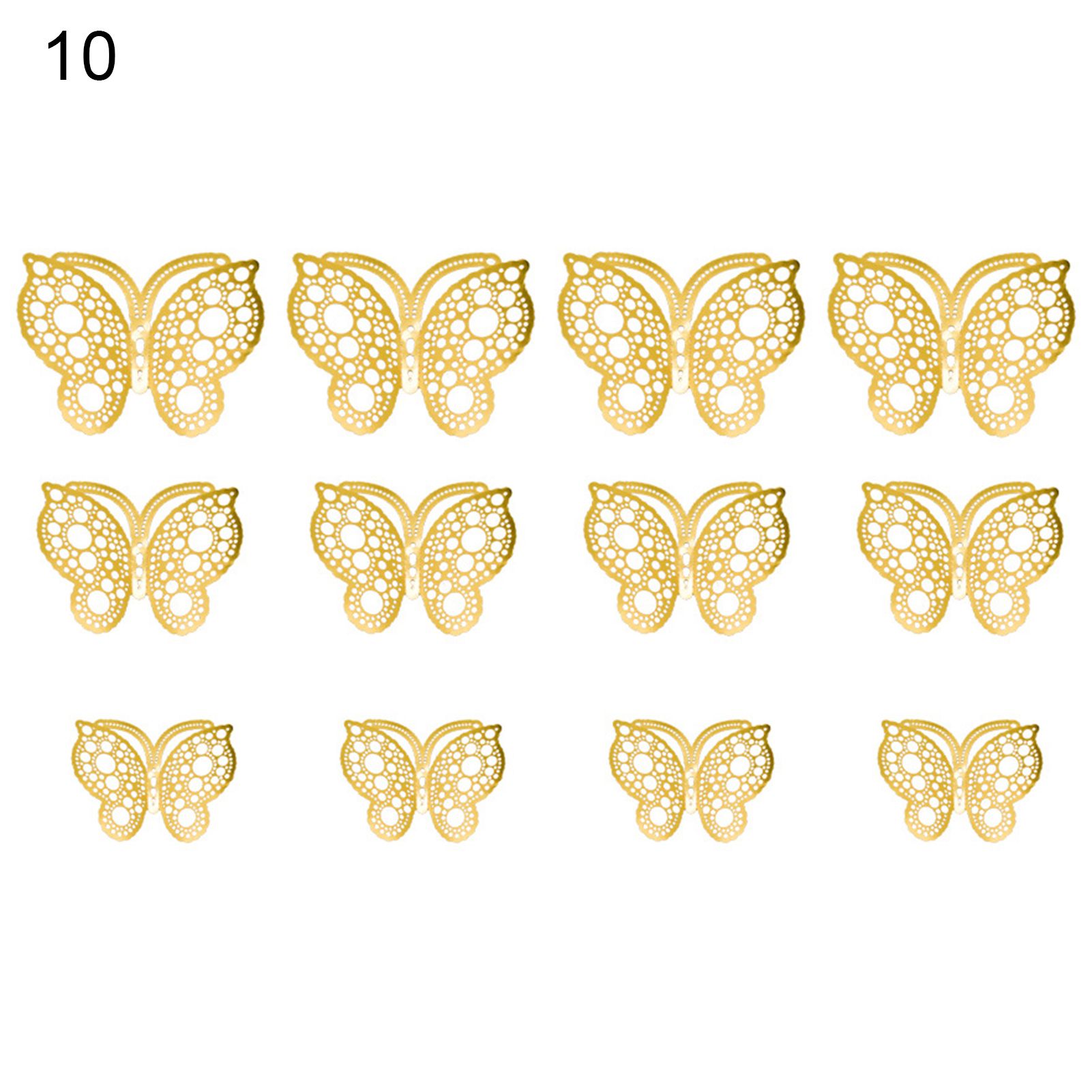 Wall Decal Vibrant Color Decorative Butterfly Shaped Wall Sticker
