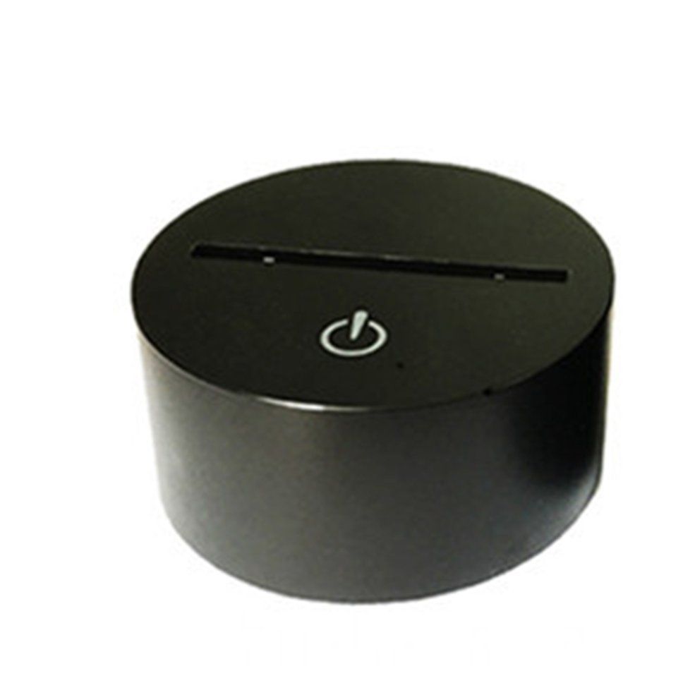 Car 8 Shape Visual Touch Table Lamp 7 Colors Changing Lamp 3D LED Night Light-Colorful remote control