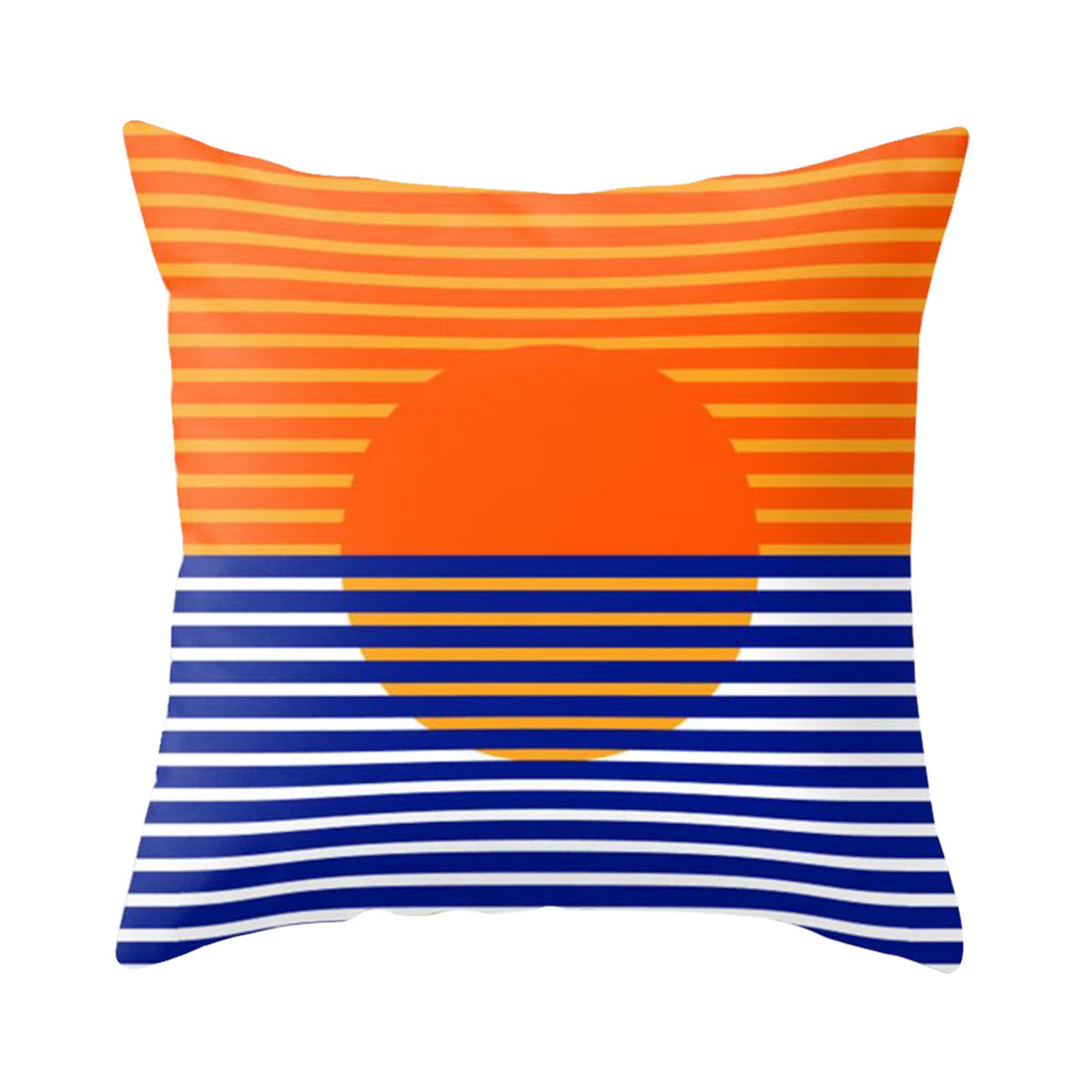 Pillow Slip Delicate Bright-colored Polyester Eye-catching Dust Proof Pillow Case for Living Room