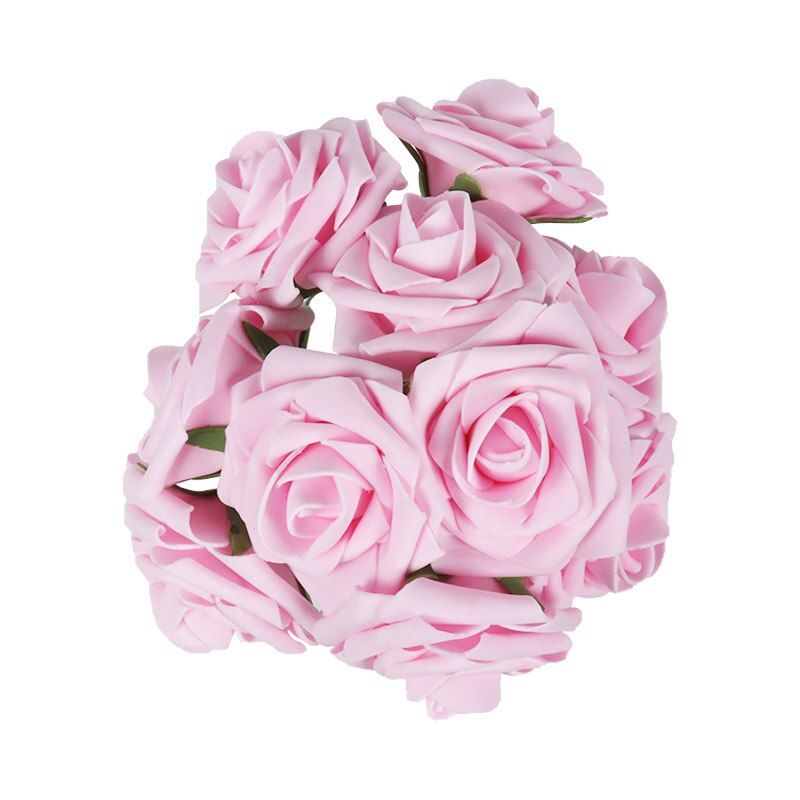 25pcs/lot Artificial Rose Bouquet Decorative Foam Rose Flowers Bride Bouquets for Wedding Home Party Decoration Wedding Supplies