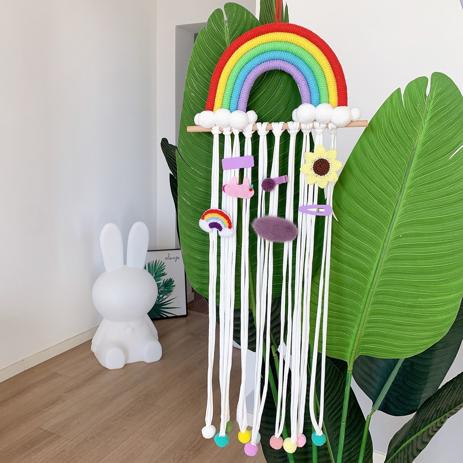 Hair Accessories Organizer Aesthetic Colorful Design Hair Clip Organizer