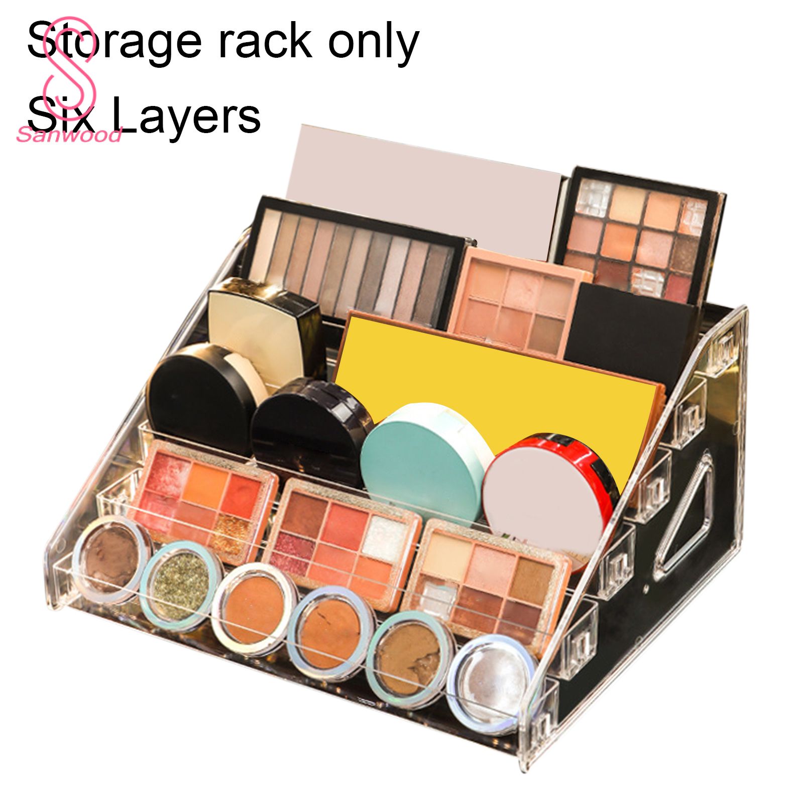 Makeup Organizer Case Durable Creative Detachable Storage Shelf
