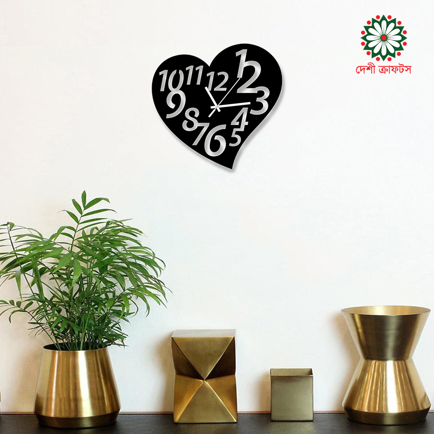 Decorative Wooden Board Wall Clock for Home Décor -1023