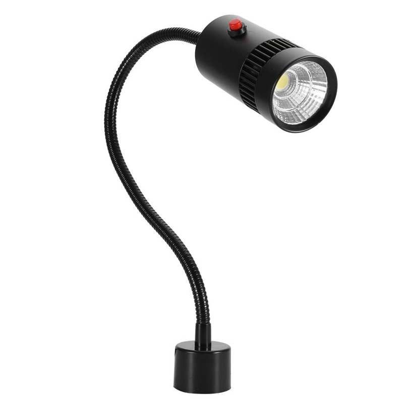 7W 110-220V LED Adjustable Neck Machine Tool Lathes Lamp Magnetic Mount CYGE