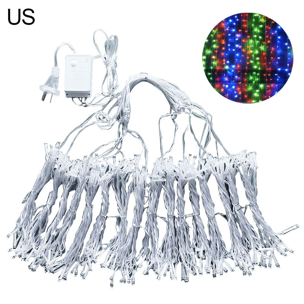 3x3m Romantic Fancy 304 LED Curtain String Light Lamp Christmas Wedding Decor