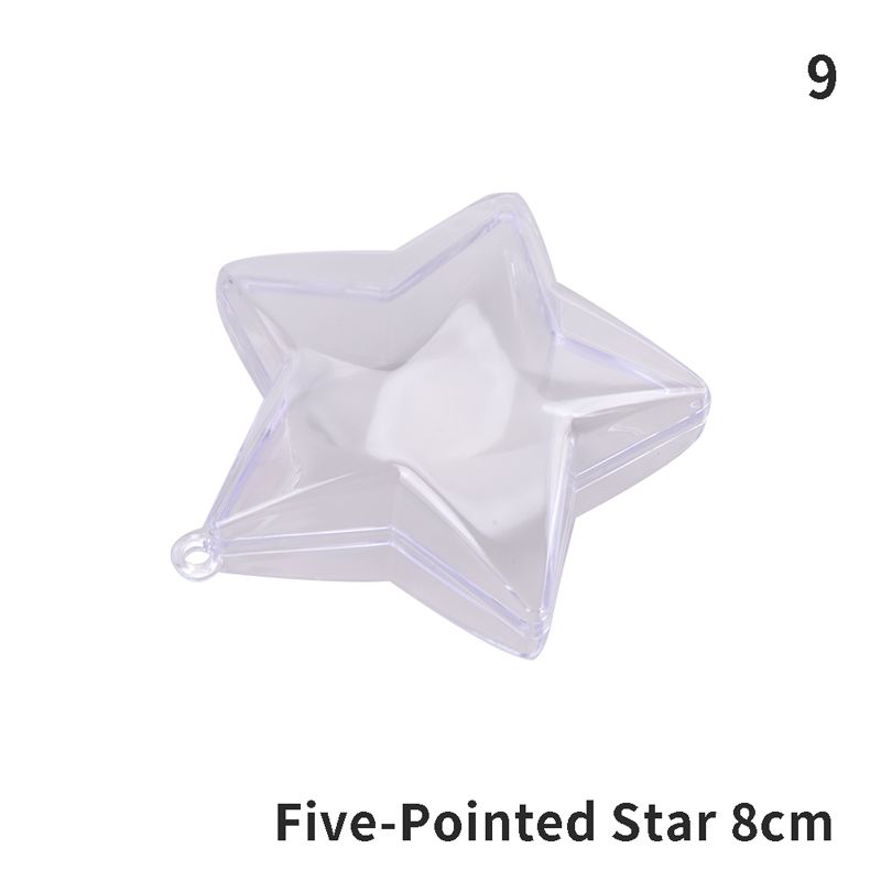 Transparent Plastic Ball Clear Plastic Craft Ball Baubles For Christmas Decor