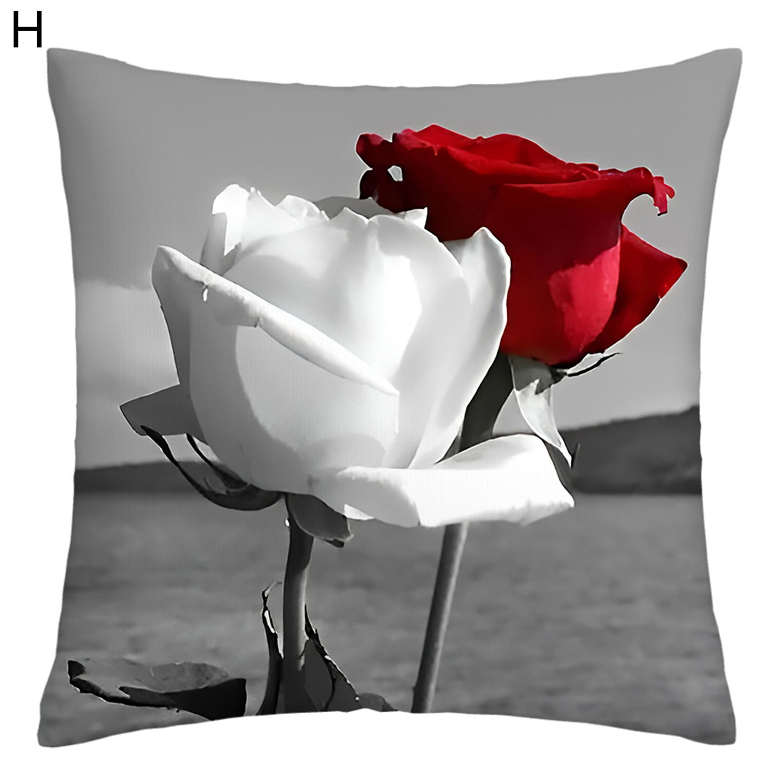 lowcase Anti-fading Decorative Floral Printed Cushion Throw Case