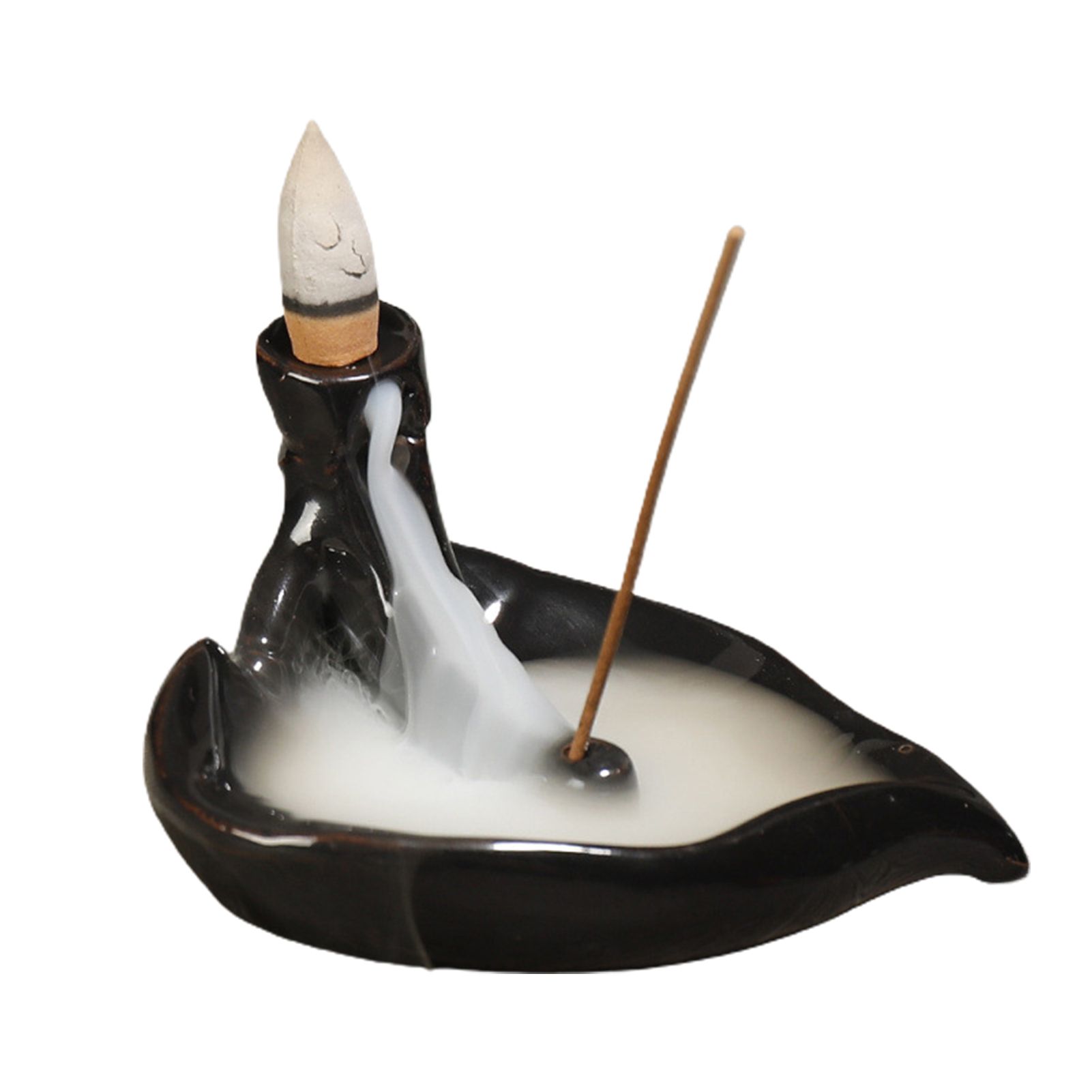 Incense Burner Eco-friendly Decorative Monk Shaped Handcrafted Beautiful Censer Holder for Decorating