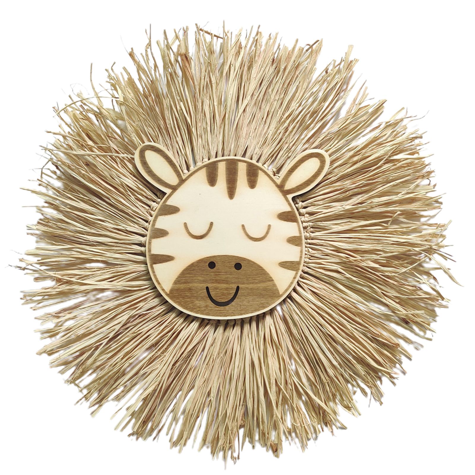 Hanging Pendants Fine Workmanship Lovely Straw Lion Bear Ornament