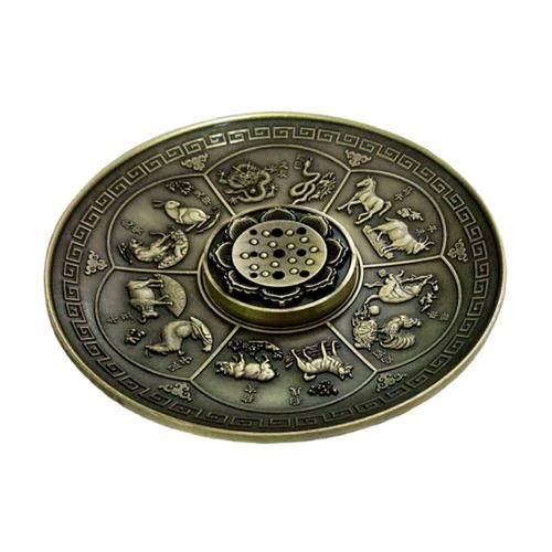 Chinese Zodiac Sign Animal Incense Holder Censer Plate Sticks Cone Burners Home Office Decoration Craft